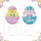 Glitzhome® 24" Easter Metal Bunny & Chick Egg Yard Stake Set